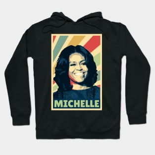 Michelle Obama Vintage Colors Hoodie